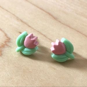 Flower Earrings - Tulips